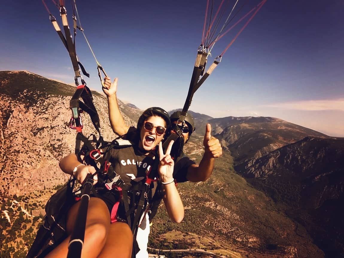 Tandem flights Paragliding Delphi