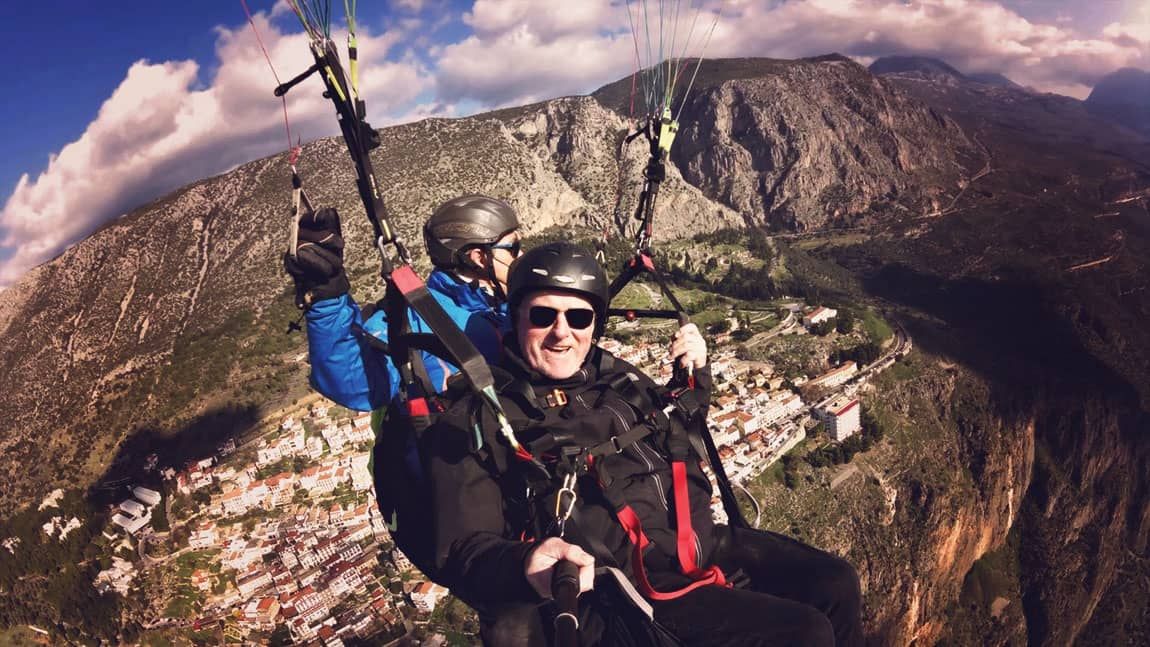 Tandem flights Paragliding Delphi